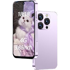 Mini Smartphone 4G Small Cellphone Unlocked Phone Child Mini Phone 3.88 Touch Screen Kids Mobile Android Dual Sim 3GB+32GB Cell Phones (Blue)