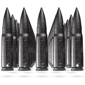 IMI Defense - 556 (5.56x45) Dummy Rounds 30 pcs. Pack, Reinforced Polymer, Identical Dimensions to Actual Bullets. Avalable in 7.62x51, 5.56x45, 7.62x39 or 9mm
