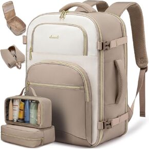 LOVEVOOK Travel Backpack Carry on Flight Approved 40L,Waterproof TSA Travel Essentials Personal Item Backpack for Women Men,Large Carry on Luggage Suitcase Travel Bag for Airplane with 3 Packing Cubes