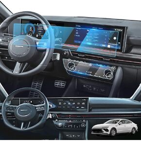 For 2025 Hyundai Sonata Screen Protector - (4PCS) 2025 Sonata (SE/SEL/SEL Convenience/SEL Hybrid/N Line/Limited Hybrid) 12.3 Inch Screen Protector 9H Tempered Glass- HD 2025 Hyundai Sonata Accessories