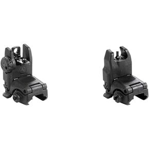Magpul MBUS Flip-Up Backup Sights, Black, Rear Sight&Magpul Gen 2 Front Flip Sight, Black (MAG247-BLK)
