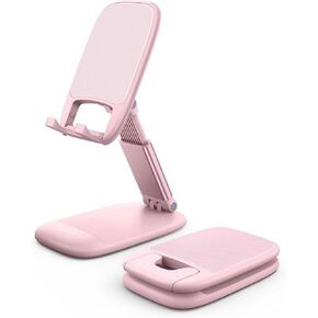Lamicall Khaki Phone Stand for Desk - Cell Phone Holder Khaki Desk Accessories Desktop Office Must Have Compatible with iPhone, 4-8'' Smartphone