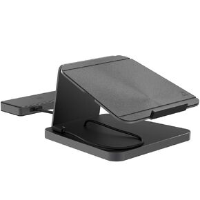 ZAGG Pro Dock – 9-Port Laptop Stand and Docking Station with Satellite Hub, Integrated USB-C Cable, 150W Power Supply, and SD Card Reader – Compatible with Most Laptops and Tablets