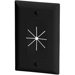 Monoprice Split Plate with Flexible Opening - Black
