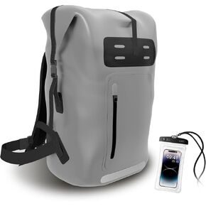 Waterproof Backpack，Heavy Duty Hiking Backpack，35/55/85L dry bag backpack waterproof for Men，Roll-Top Closure，for Kayaking, Travel, Hiking, Fishing, Camping, Motorcycles (black, 35L)