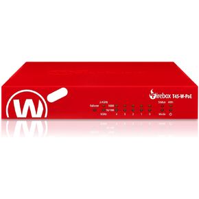 WatchGuard Firebox T45-W-PoE Network Security Appliance with 1 Year Basic Security Suite License - Advanced Firewall, VPN, Intrusion Prevention (WGT48031-US)