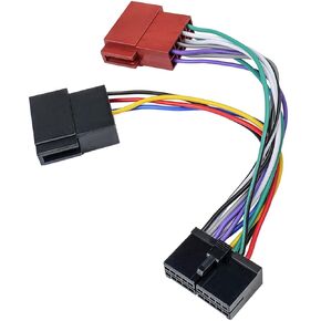 16PIN 20PIN Stereo Wiring Harness Adapter Kit Compatible with Boss AV DV XDVD Car Radio Wire Harness Connector