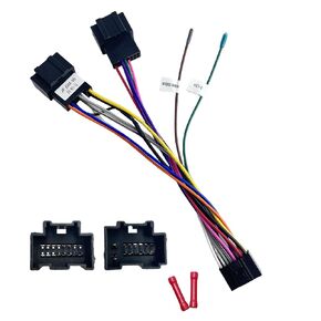 16Pin ISO Aftermarket Radio Harness Adapter for Chevrolet 2006–2014 Buick 2008–2017, 16Pin Android Car Stereo Wiring Harness with SWC Reverse for Silverado Captiva Suburban Enclave