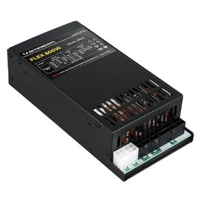 Flex Power Supply 600W Dual CPU Connector Ultra-Quiet Fully Modular PSU Full Voltage 110/220V for Desktop PC Server POS AIO System Black