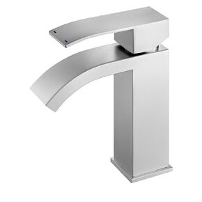 KES Black Bathroom Faucet, Single Hole Bathroom Faucet, Single Handle Sink Faucet with Supply Lines, SUS304 Stainless Steel Matte Black, L3190ALF-BK