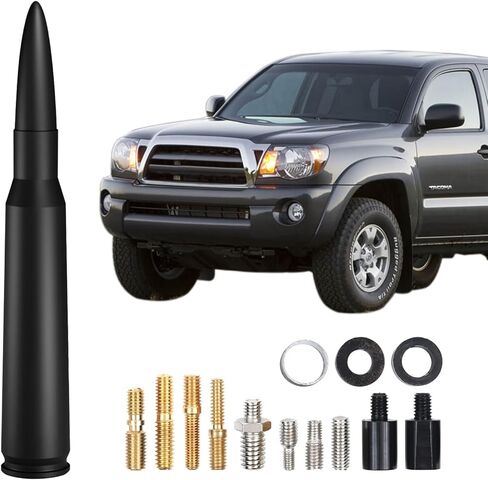 5.3inch Car Short Antenna Fit for Chevy Silverado & GMC Sierra Trucks 50 Cal Truck Antenna Accessories(Black) in Saudi Arabia
