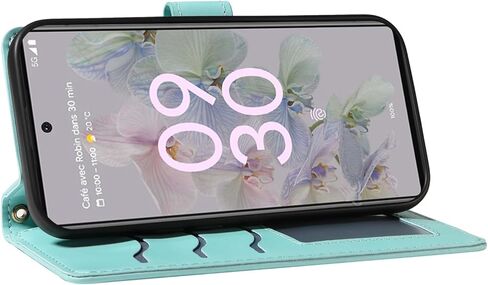 Asuwish Phone Case for Google Pixel 6A 5G 2022 Wallet Cover with Tempered Glass Screen Protector and Wrist Strap Lanyard Card Holder Slot Stand Cell Accessories Purse Pixel6A A6 G5 Women Men White in Kuwait