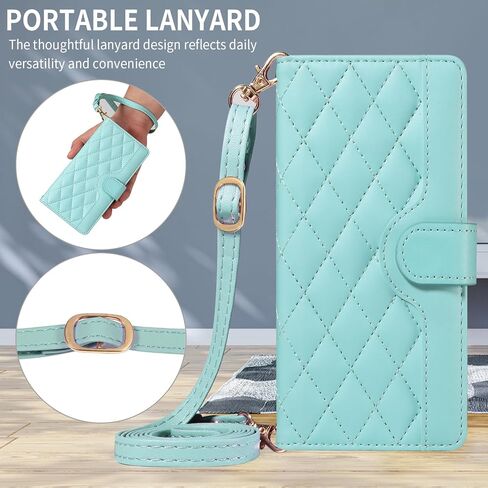 Asuwish Phone Case for Google Pixel 6A 5G 2022 Wallet Cover with Tempered Glass Screen Protector and Wrist Strap Lanyard Card Holder Slot Stand Cell Accessories Purse Pixel6A A6 G5 Women Men White in Kuwait