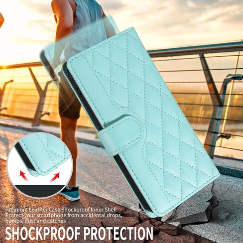 Asuwish Phone Case for Google Pixel 6A 5G 2022 Wallet Cover with Tempered Glass Screen Protector and Wrist Strap Lanyard Card Holder Slot Stand Cell Accessories Purse Pixel6A A6 G5 Women Men White in Kuwait