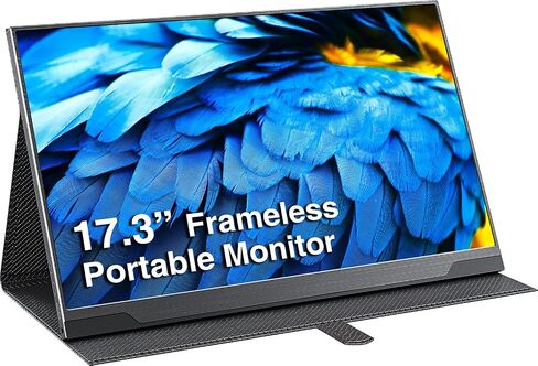 شاشة Cocopar المحمولة للكمبيوتر المحمول - شاشة سفر مقاس 15.6 بوصة بدقة 1080 بكسل FHD HDR مع USB-C HDMI لأجهزة الكمبيوتر المحمول وأجهزة Mac Surface وXbox PS4/5، قابلة للتركيب على VESA in Kuwait