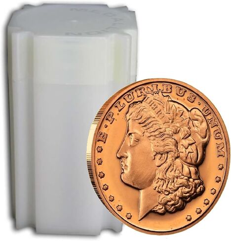 20 Walking Liberty .999 Fine Pure Copper Round/Challenge Coins in Coin Tube in Kuwait