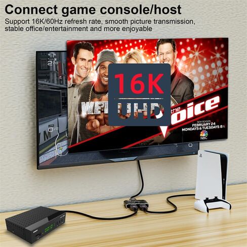 NFHK DP DisplayPort 2.0 Bi-Direction 2x1 Switch Splitter Selector Hub Support HDCP SST Extended 16K@60hz 4K@240hz Convertor in Saudi Arabia