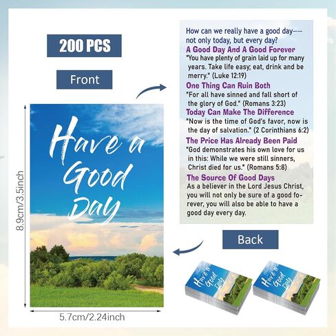 200 Pcs Gospel Tract Card Salvation Cards Pocket Holy Postcard Prayer Postcards Christian Inspirational Bible Verses Bookmark for Christian Gift Women Men (Vibrant Color,Somebody Loves You) in Kuwait