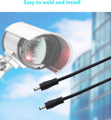 DC 5.5x2.1mm Power Adapter Cable 3.3FT DC 5521 Male to Male Extension Cord 12V DC Wire for Security Camera, LED Strip, CCTV IP Surveillance. 2-Pack (Male to Male) in Kuwait