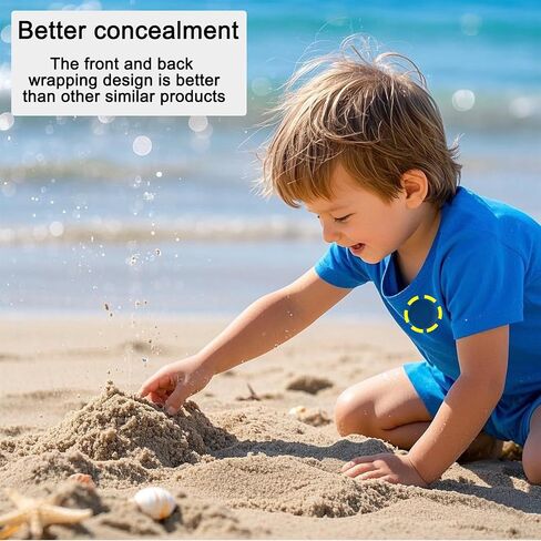 Silicone Case for Apple AirTag GPS Tracker Holder with Invisible Pin Waterproof Anti Lost Hidden Air Tag Case for Kids and The Elderly (Black, White, Navy, Blue) in Kuwait