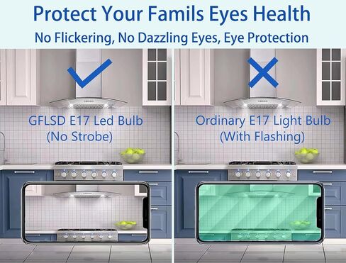 E17 LED LED Dimmable ، e17 القاعدة الوسيطة ، T7 4W 40W مكافئ المتوهج ، ضوء النهار 6000K ، مناسب لأجهزة الموقد ، غطاء المدى ، الثلاجة ، الميكروويف فوق استبدال لمبة الموقد (2 pack) in Kuwait