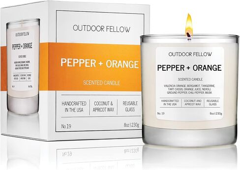 Tomato Vine Luxury Scented Candle, 40+ Hour Burn Time, Coconut & Apricot Wax Blend, Best Smelling Luxury Tomato Candle for Home, (8oz) in Saudi Arabia