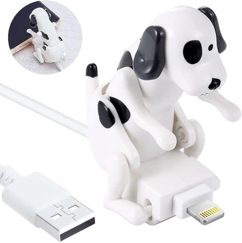 Dog Humping Phone Charger,Dog Phone Charger,Humping Dog USB,Humping/Anxiety Dog Charger Android,Dog Toy Smartphone USB Cable Charger,for iPhone Type-C Various Models Phones(White,for iPhone) in Saudi Arabia