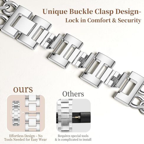 Geak Gold Watch Band - متوافق مع فرق Apple Watch للنساء 40 مم 38 مم 41 مم 42 مم ، سوار سلسلة من الصلب المزدوج المعدني الأنيق لسلسلة فرق IWatch SE 10 9 8 7 6 5 4 3 2 1 in Saudi Arabia