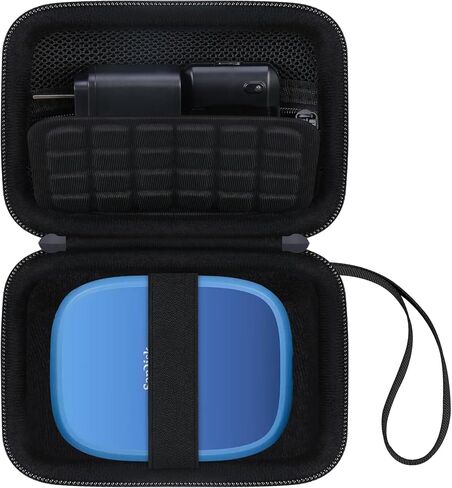 Canboc Carrying Case for SanDisk Creator Phone SSD 1TB 2TB External Solid State Drive, Zipper Mesh Pocket fit Cable, Black (Case Only) in Kuwait