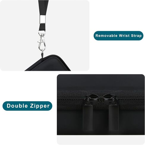 Canboc Carrying Case for SanDisk Creator Phone SSD 1TB 2TB External Solid State Drive, Zipper Mesh Pocket fit Cable, Black (Case Only) in Kuwait