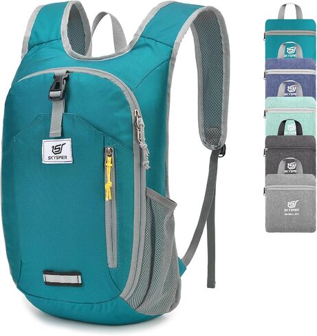 Skysper صغير المشي لمسافات طويلة على ظهره 10L قابلة للطي دبقية قابلة للطي خفيفة الوزن المشي لمسافات طويلة Daypack Day Pack للنساء الرجال in Kuwait