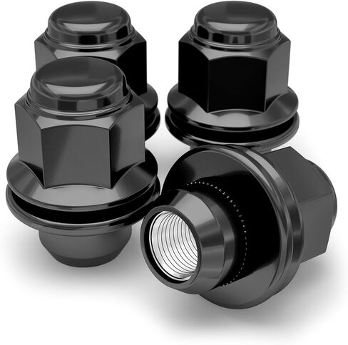 White Knight 5306 Chrome M12x1.25 OEM Factory Style Mag Lug Nut with Washer, 4 Pack in Kuwait