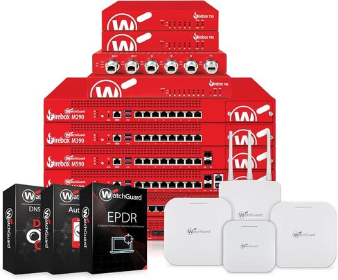 WatchGuard Firebox T45-W-PoE Network Security Appliance with 1 Year Basic Security Suite License - Advanced Firewall, VPN, Intrusion Prevention (WGT48031-US) in Saudi Arabia