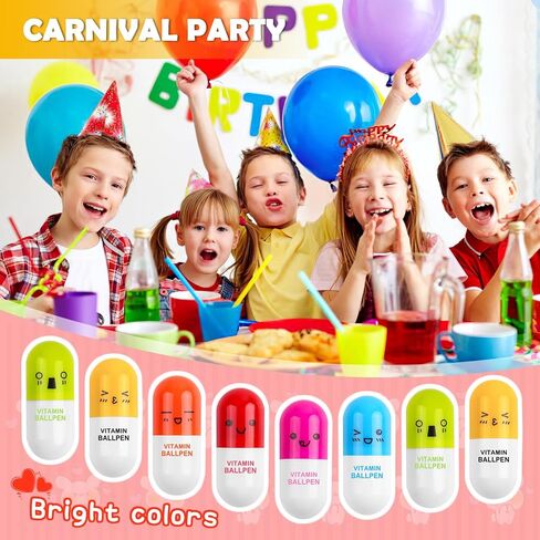 أقلام على شكل حبوب منع الحمل، أقلام كروية قابلة للسحب، أقلام كبسولات فيتامين، اللوازم المكتبية لأسبوع الممرضات (40) in Kuwait