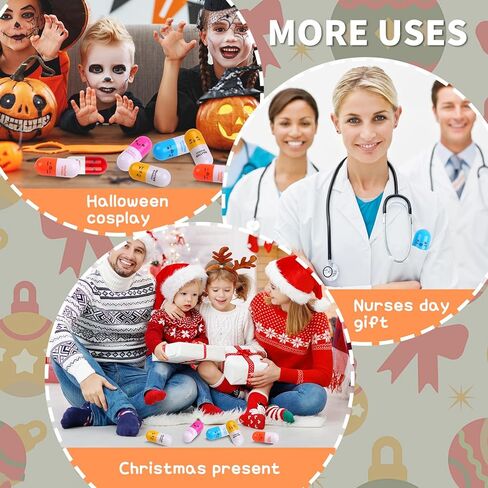 أقلام على شكل حبوب منع الحمل، أقلام كروية قابلة للسحب، أقلام كبسولات فيتامين، اللوازم المكتبية لأسبوع الممرضات (40) in Kuwait