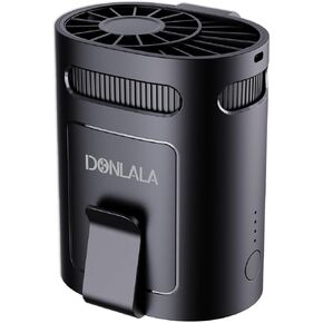 2025 Rechargeable Portable Waist Fan, 4-Speed Hands-Free Clip-On Belt Fan, 13000RPM Strong Airflow, Lightweight for Women, Kids, and Workers – 2.5- 8H Runtime for Outdoor, Camping, and Jobsite Use