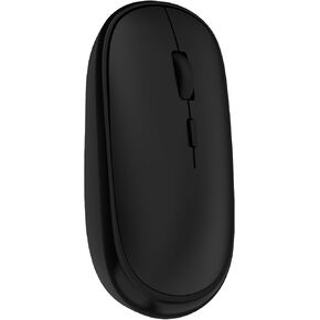 الماوس اللاسلكي للكمبيوتر المحمول ، 2.4 جرام ماوس غير ضوضاء مع مستقبل USB ، بيئة العمل الفئران الصامتة اللاسلكية لأجهزة الكمبيوتر المحمولة ، الكمبيوتر اللوحي ، الكمبيوتر المحمول ، Mac- Gray & Black