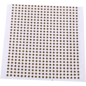 5mm 3D Fishing Eyes Fishing Lures Baits Eyes Fly Tying Crafts For DIY Lifelike 3D Fish Eyes 500Pcs Golden