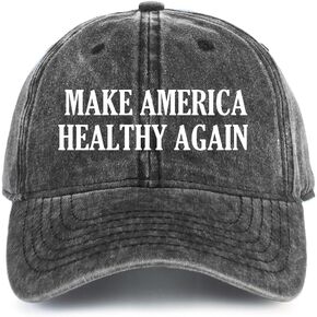 MA-HA Make America Healthy Again Hats Funny Embroidered Adjustable Washed Vintage Baseball Cap