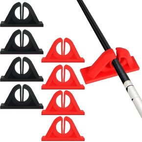 Vefungyan Fishing Rod Holder Wall Mounted: 8pcs No Drilling Fishing Pole Holders Garage Rod Holders Rack for Home and Fishing Boat