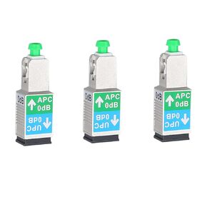 3 Pack SC/APC Female to SC/UPC Male Fiber Optic Adapter Singlemode SM 9/125 Hybrid Optical Converter Connector Coupler