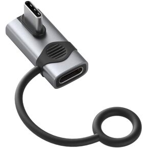Hagibis 240W 80Gbps 8K USB C Adapter with Lanyard, USB-C Male to USB-C Female Adapter, USB4 Connecter for Thunderbolt 4/3, ROG Ally, Steam Deck, Switch, Dock, Mac, Tablet, iPhone 16 Pro Max (TGM08)