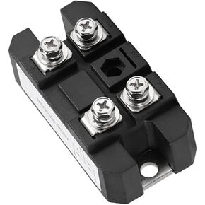 Oumefar Bridge Rectifier, 3.07 x 1.57 x 1.37inch 150A Amp High Power 1600V Rectifier Brid, 4 Terminals Rectifier Module Black Single Phase Diode Bridge Rectifier