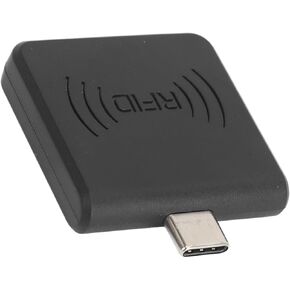 Type C Smart Card Reader ، سرعة القراءة السريعة ، الجرس ، زوايا قراءة متعددة ، توافق قوي ، للدعم (أسود)