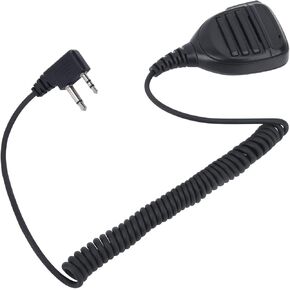 Handheld Wearable Speaker Mic Compatible for Midland Radios - AVPH10 with Push-to-Talk, Rotating Clip, and Easy Plug-and-Play Setup