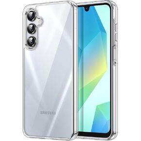 JETech Case for Samsung Galaxy A16 5G / 4G 6.7-Inch, Non-Yellowing Shockproof Bumper Protective Phone Cover, Anti-Scratch Hard PC Back (Clear)