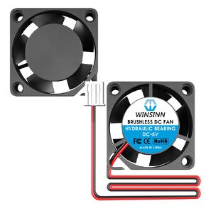 Winsinn 20mm 5v Fan - محمل الهيدروليكي 12000 دورة في الدقيقة 2010 استبدال مروحة التبريد من أجل Raspberry PI/3D/لوحات التحكم/الشبكة الصغيرة/الشبكة ، كابل 30 سم مع XH2.54-2pin ، 20x10mm (2pcs)