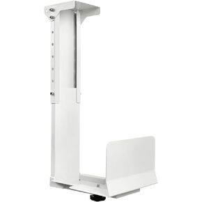 Heavy Duty Computer Wall Mount PC Case - Upgraded, Also Great for PC Mount Under Desk - Height Adjustable from 11" to 21", Width Adjustable from 5.5" to 9.8", Computer Tower Under Desk Home Office