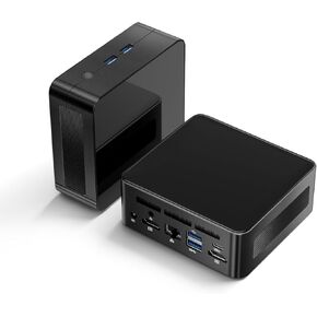 Mini PC-AMD Ryzen 5 3550H 16GB DDR4 RAM 512GB NVME SSD (4C/8T ، يصل إلى 3.7 جيجا هرتز) ، كمبيوتر سطح المكتب من النوع C مع Win 11 Pro/3-Screen Display/Wi-Fi 5/Bt 4.2/USB 3.0