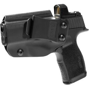 GRITR IWB Kydex Right/Left Hand Gun Holster Compatible with Sig Sauer P365 (P365SAS/P365X/P365XL) with 1.5" Belt Clip, Open Bottom, Optic Cut, Adjustable Retention